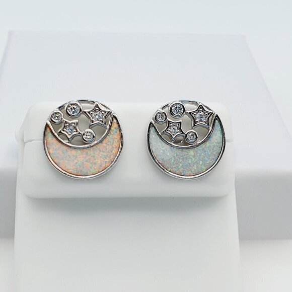 925 Sterling Silver Cubic Zirconia Earrings, U19254795 - Picture 8 of 11